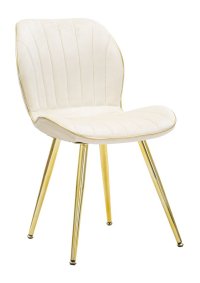 Mauro Ferretti Set Scaune Paris Space Crem/Auriu 2 Buc 46x58x77 cm - 1