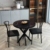 Masă fixă Asterixa rotund negru - 1