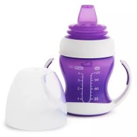 Cana de tranzitie Munchkin Gentle cu manere, 118 ml, 4L+, purple - 3