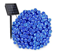 Instalatie solara decorativa LED 450 ALBASTRU, 45 metri - 1