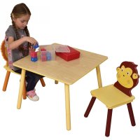 Set masuta cu 2 scaunele din lemn Ginger Home Animals - 6