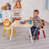 Set masuta cu 2 scaunele din lemn Ginger Home Animals - 7