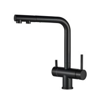 Baterie de bucatarie 3 cai cu pipa extractibila SH-404 Graphite - 1
