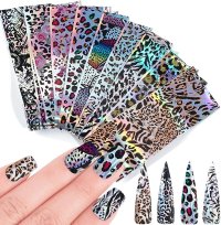 Set 16 folii de transfer Leopard 20x4cm. FT-GGR26 - FT-GGR26 - 1