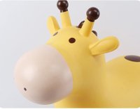 Jucarie gonflabila din cauciuc de sarit, pentru copii, Malplay, cu pompa inclusa, utilizare versatila, portabila, dimensiune 46 x 55 x 25 cm, yellow giraffe - 8