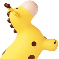 Jucarie gonflabila din cauciuc de sarit, pentru copii, Malplay, cu pompa inclusa, utilizare versatila, portabila, dimensiune 46 x 55 x 25 cm, yellow giraffe - 9