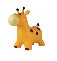 Jucarie gonflabila din cauciuc de sarit, pentru copii, Malplay, cu pompa inclusa, utilizare versatila, portabila, dimensiune 46 x 55 x 25 cm, yellow giraffe - 11