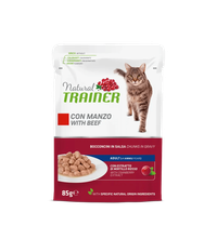 Hrana Umeda Pisici, Natural Trainer, Vita in Sos, 85 g - 1