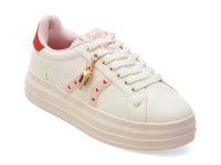 Pantofi sport ALDO albi, ADORES 100, din piele ecologica - 1