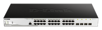 Switch D-Link DGS-1210-28P/ME cu 24 porturi Gigabit PoE si 4 porturi SFP - 1