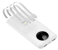 UB Baterie externa 10.000 mAh cu 5 iesiri, cabluri integrate si indicator LED - 1
