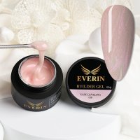 Everin Builder Gel Easy Leveling 18 – Gel Construcție Autonivelant 50g (Soft Shimmer Pink Nude) - 1