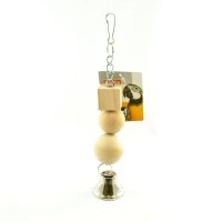 JUCARIE LEMN BLOCURI CU CLOPOTEL 25CM - 1