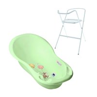 Set Cadita 102 cm cu suport metalic Forest Verde - 2