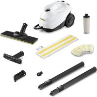Karcher SC 3 EasyFix - Aparat de curatat cu aburi, 1900W, 3.5 bar, incalzire rapida in 30 secunde (Alb/Negru) - 1