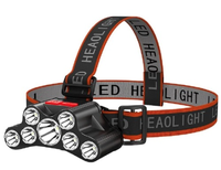 Lanterna de cap T26 cu 7 LED si 4 moduri iluminare USB - 1