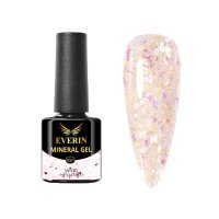 Everin Mineral 03, oja semipermanenta cu fulgi aurii si mov, 7 ml - 1