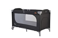 Patut pliabil multifunctional Cangaroo SkyGlow Black 2in1 cu 2 nivele si accesorii incluse - 2