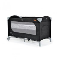 Patut pliabil multifunctional Cangaroo SkyGlow Black 2in1 cu 2 nivele si accesorii incluse - 3