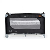 Patut pliabil multifunctional Cangaroo SkyGlow Black 2in1 cu 2 nivele si accesorii incluse - 4
