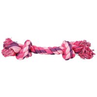 TRIXIE Jucarie din Sfoara cu 2 Noduri pentru Câini, 28cm, Multicolor - 1