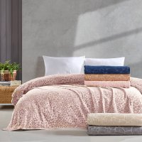 Cuvertura Camel Pudra 220x240 cm (Catifea) - 1