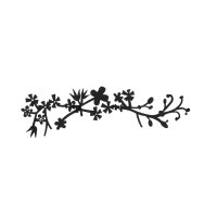 Cuiere Wallxpert din metal negru, 70x3x23 cm - 1