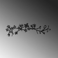 Cuiere Wallxpert din metal negru, 70x3x23 cm - 4