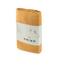 Muselina multifunctionala ONINO HUG.me Honey Gold din bumbac organic, 120 x 120 cm, certificata GOTS - 1