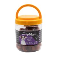 AGILITY Noduri din Carne, XS-XL, Rață și Brânză, găletușa recompense câini, 500g - 3