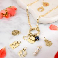ELM-Origin MINI PAPERCLIP - Lantisor din argint 925 placat cu aur galben 18K - 1