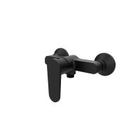 Baterie de dus Boet Luca 14424/N cu monocomanda, furtun si para de dus incluse, finisaj negru mat - 1