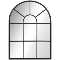 Oglinda Arcuita de Perete HOMCOM, 70x50 cm, Design Modern pentru Sufragerie si Dormitor | Aosom Romania - 1