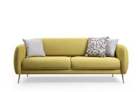Canapea extensibila SEVILLA, 3 locuri, galben, 214x98x85 cm - 1