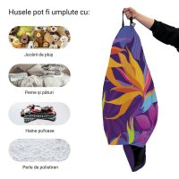 Husa fotoliu Puf Bean Bag tip Para XL fara umplutura jungle night - 1