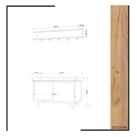 Cuier Hol Arasso Oak-Alb - 4
