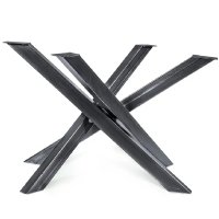 Picior metalic negru pentru masa, 90x72 cm - 1
