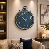 Ceas de perete elegant cu mecanism Quartz - design clasic si silențios - 1