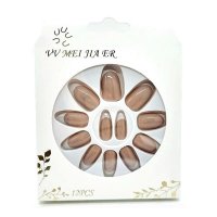 Set 12 Unghii False French VV Meijiaer Model 03 - 1