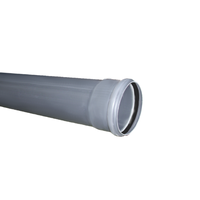 Teava PVC cu mufa si garnitura 110 mm x 1 M - 1