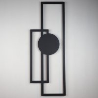 Tablou metalic Trident Negru 32x85 cm - 2