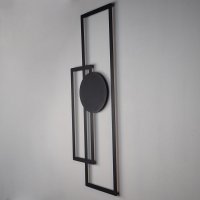 Tablou metalic Trident Negru 32x85 cm - 3