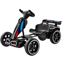 Go-Kart Electric pentru Copii 3-7 Ani, 70W, 12V 4.5Ah, Telecomanda si Roti Moi, Negru - 1