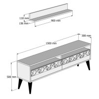 Comoda TV Line - Culoare Alb - 5
