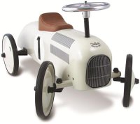 Masinuta pentru copii fara pedale Vilac metal Alb cu design retro si roti din cauciuc de la 18 luni - 2