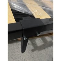 Somiera pat Milano 140x200, 13 lamele lemn, cadru metal, cu picioare 25 cm - 4
