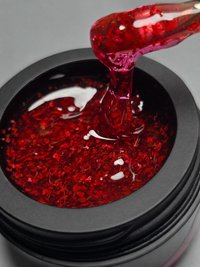 Gel Autonivelant Everin Petal Stories Pink Petal Rain 15gr - Gel Translucid cu Flori - 1