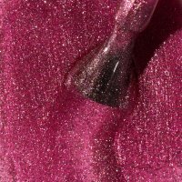 Ojă Semipermanentă Kievskaya Glitz Cat Eye 21 – Roz Intens cu Reflexii Auriu-Perlate, Efect Magnetic 3D, 15ml - 1