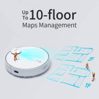 Aspirator robot 360 S9, Mop, WiFi, Bariere virtuale, Management multi-podele, 2650Pa, Suprafata 300mp + Laveta Mop - 5