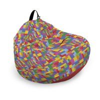 Husa Updeco pentru Fotoliu Puf Bean Bag Tip Para L - Fara Umplutura Lego Tetris - 6